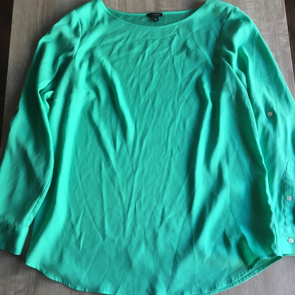 Ann Taylor Green Blouse